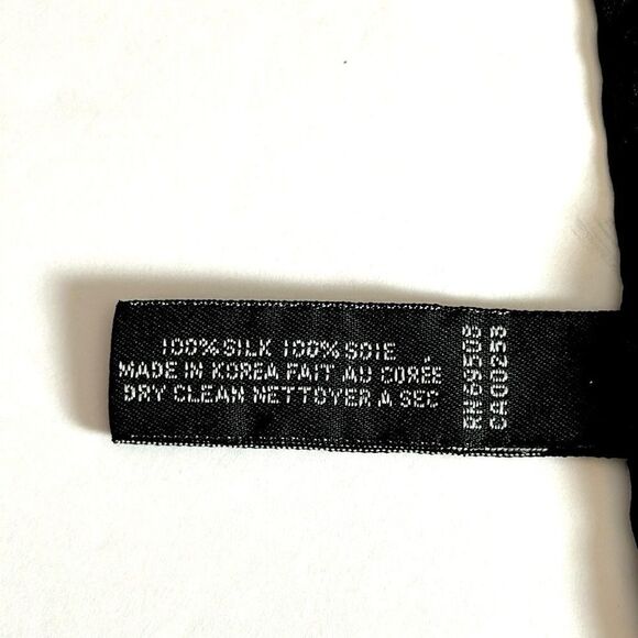 Ellen Tracy Linda Allard Silk Jacquard Cheetah Scarf Black Red Beige Vintage - Picture 12 of 12